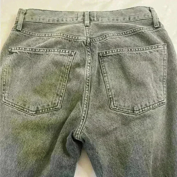Agolde Ripley Grey Wash Straight Leg Cropped Vintage Inspired Design  size 25 - Picture 3 of 11